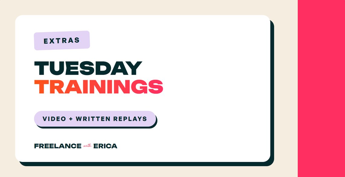 Tuesday Trainings
