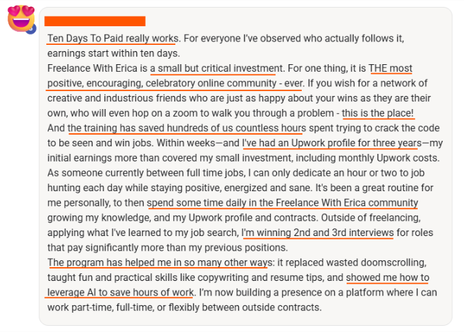 FWE member testimonial