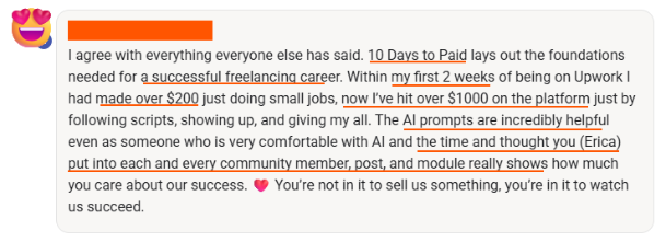 FWE member testimonial