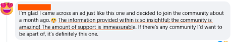 FWE member testimonial