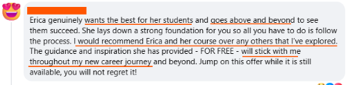 FWE member testimonial