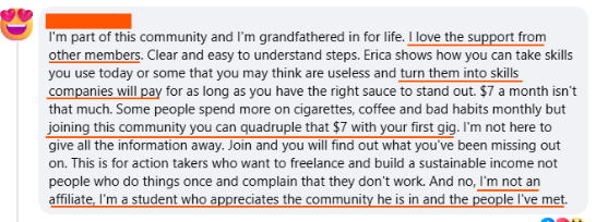 FWE member testimonial