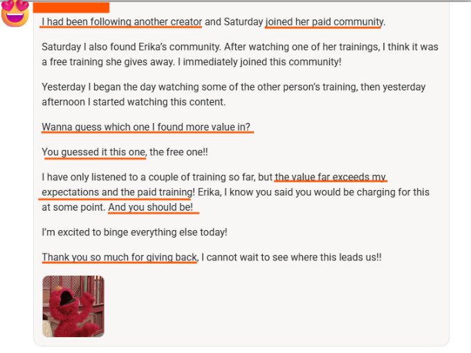 FWE member testimonial