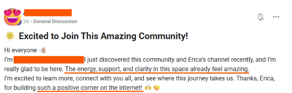 FWE member testimonial