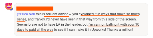 FWE member testimonial