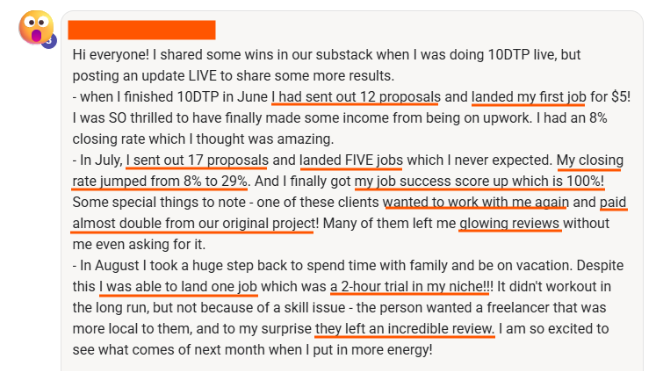 FWE member testimonial