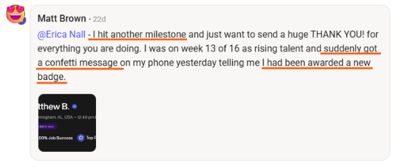 FWE member testimonial