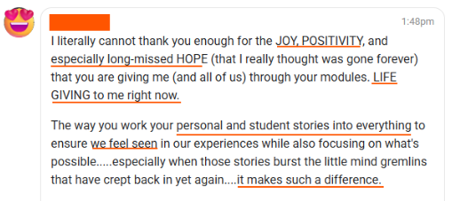 FWE member testimonial