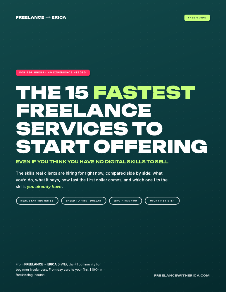 The 15 Fastest Freelance Services to Start Offering guide