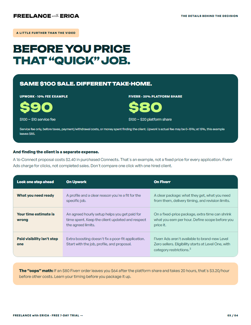 Upwork vs Fiverr Comparison Chart, page 3